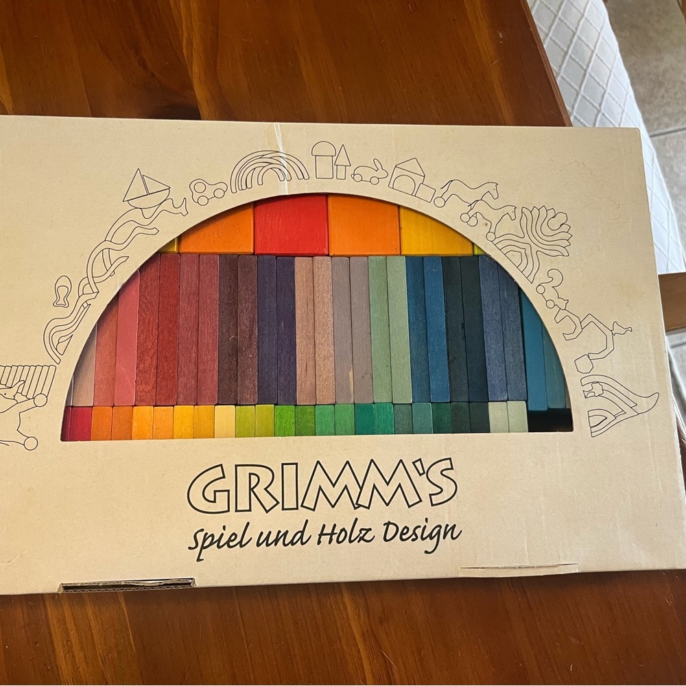 Rainbow Building Blocks Set